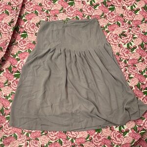 Chic Gray A-Line Women's Skirt